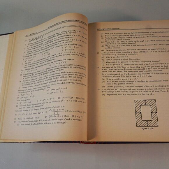 College Algebra and Trigonometry A Graphing Approach 1990 Hardcover Demana Waits - Picture 6 of 9